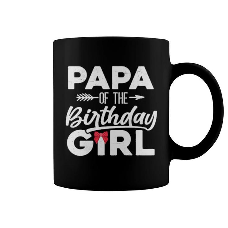 Papa Of The Birthday Girl Matching Family Birthday Party  Coffee Mug