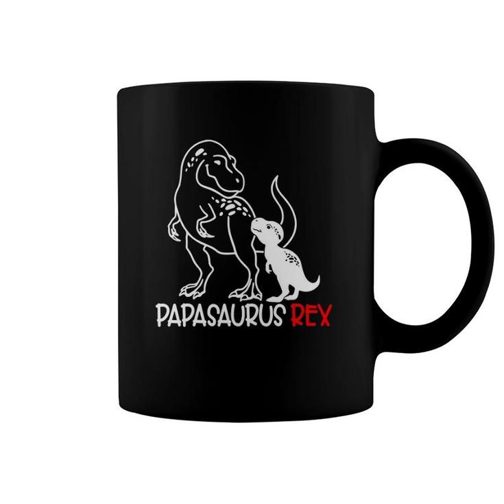 Papasaurusrex Dinosaur Funny Papa Saurus Father's Day Coffee Mug