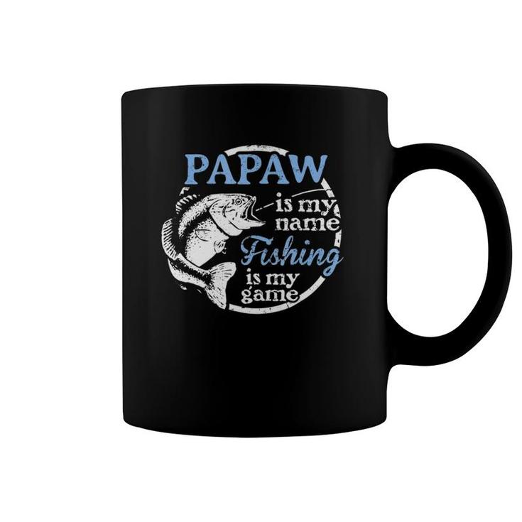 Papaw Fishing  Fathers Day Gift From Son Coffee Mug