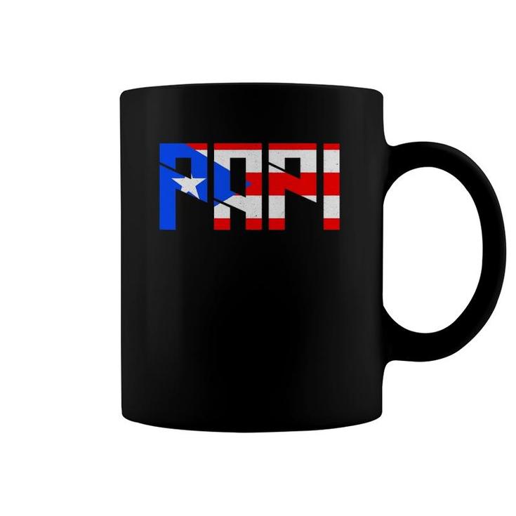 Papi Puerto Rico Flag Patriotic Pride Puerto Rican Coffee Mug