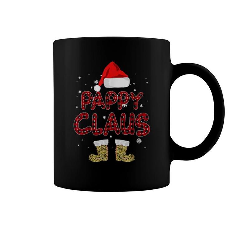 Pappy Claus Leopard Christmas Pajama Santa For Mom Dad Coffee Mug