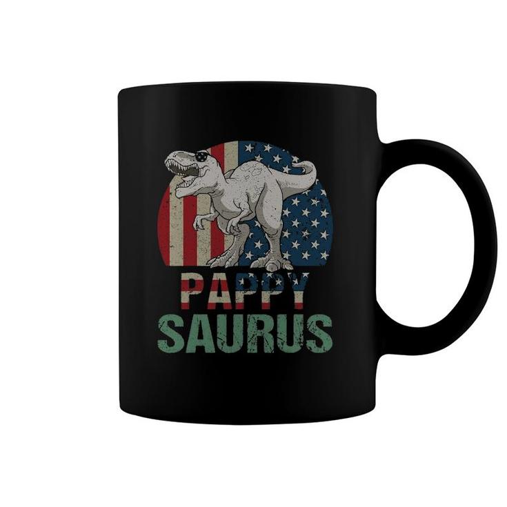 Pappysaurus Dinosaur Pappy Saurus Father's Day 4Th Of July Coffee Mug