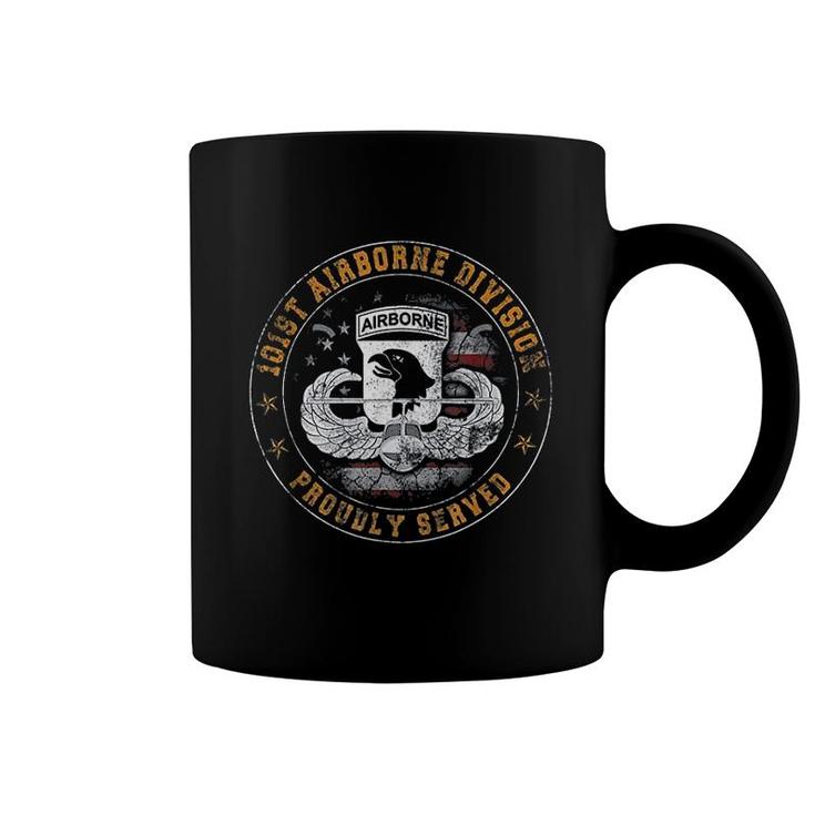 Paratrooper 101st Airborne Divition Proudly Served Coffee Mug