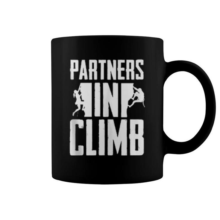 Partners In Climb Climber Rock Climbing  Coffee Mug