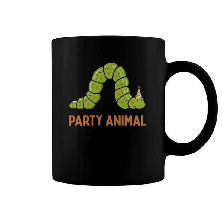 Party Animal Caterpillar Birthday Tee, Caterpillar Birthday Coffee Mug