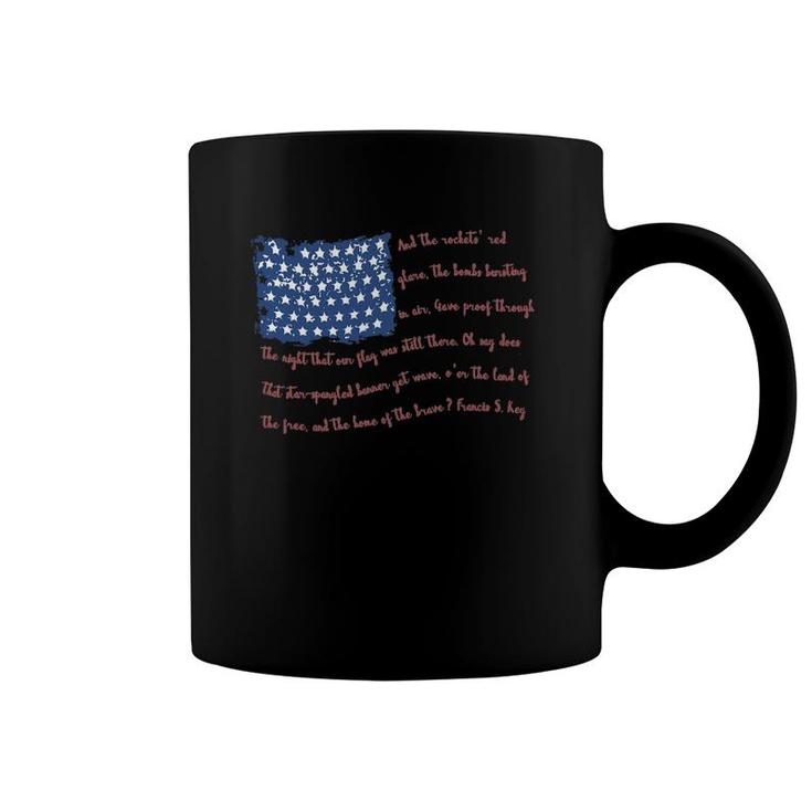 Patriotic Flag Star Spangled Banner Stripes Coffee Mug