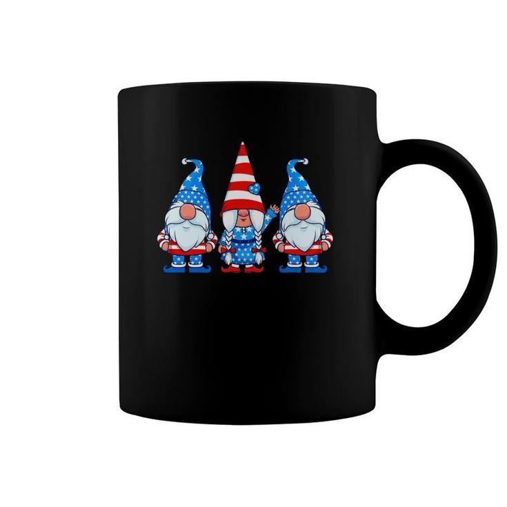 Patriotic Gnomes 4Th Of July Usa American Flag Cute Gnome Coffee Mug