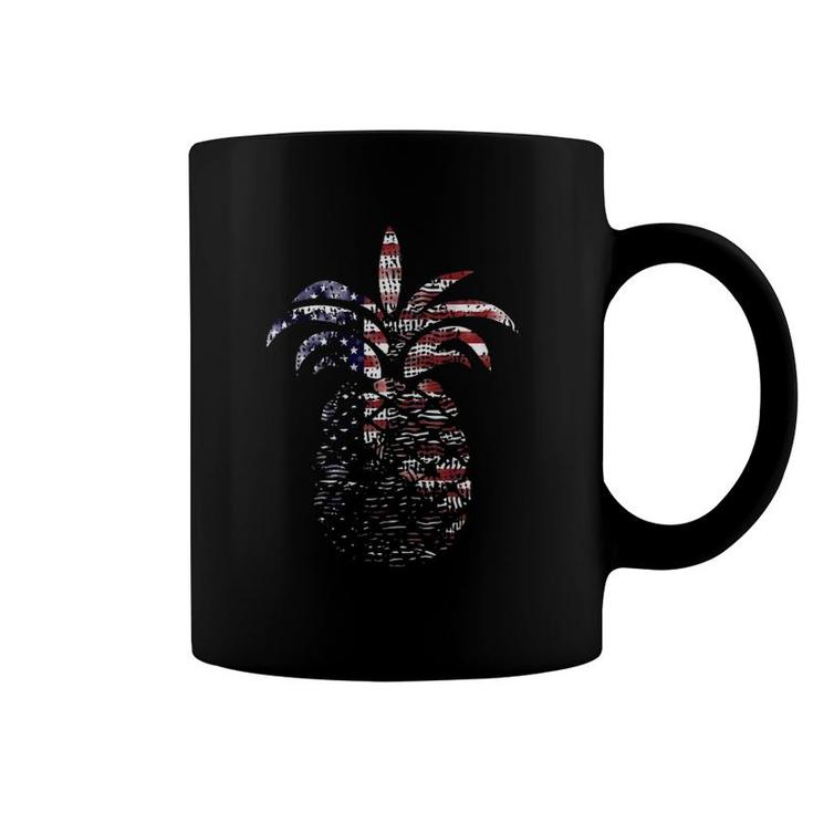 Patriotic Pineapple 4Th Of July Tee America Usa Coffee Mug