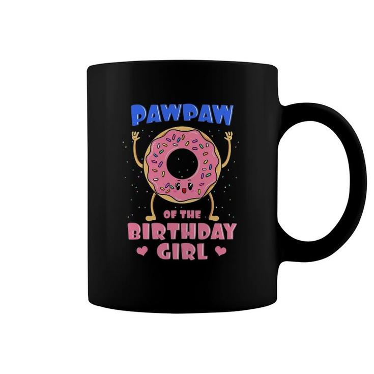 Pawpaw Of The Birthday Girl Donut Bday Party Grandfather Coffee Mug