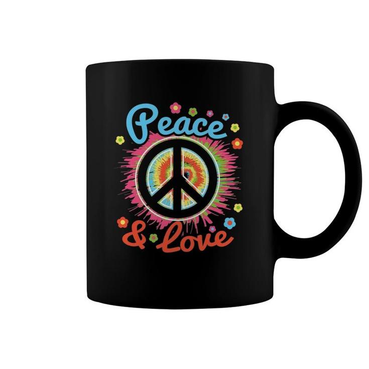 Peace And Love Peace Sign Positive Inspiration 70'S Hippie Coffee Mug