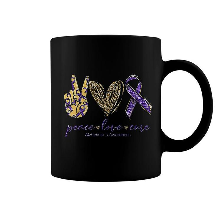 Peace Love Cure Coffee Mug