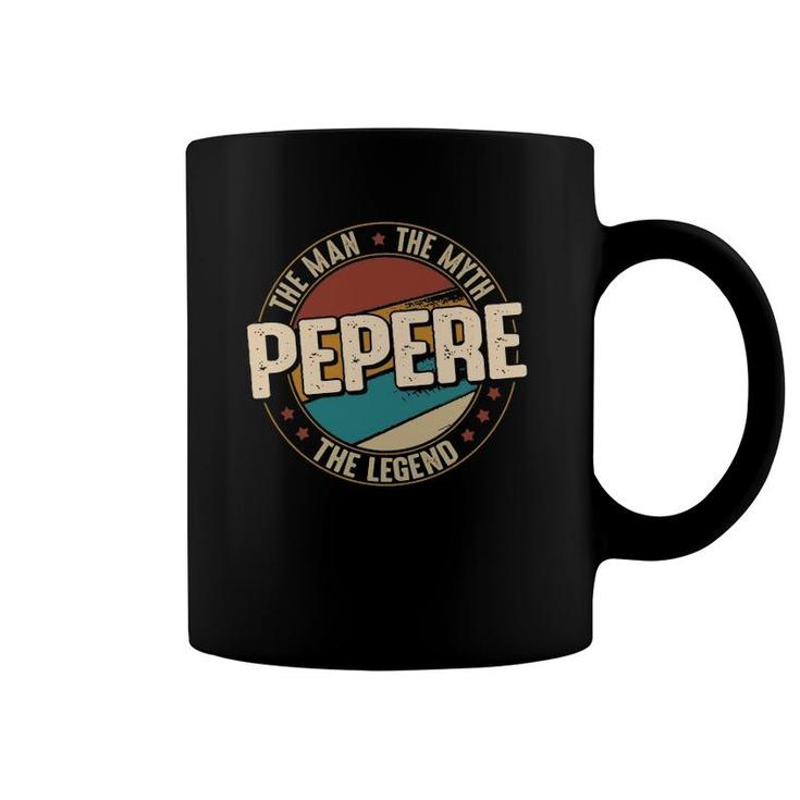 Pepere Man Myth Legend Funny Father's Day Pepere  Coffee Mug