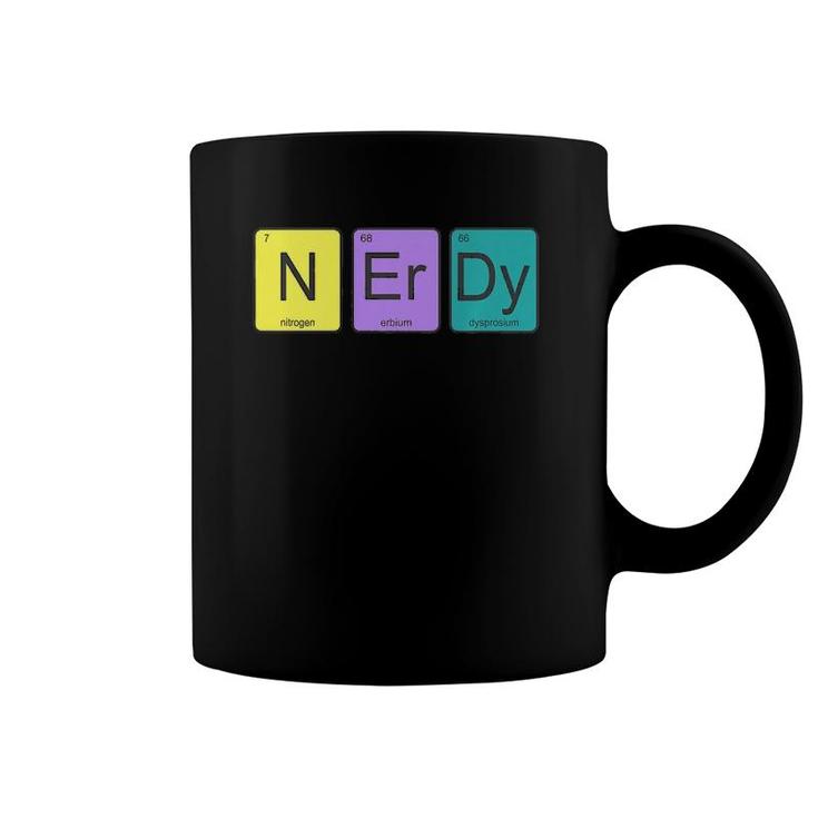 Periodic Table Of Elements N-Er-Dy Science Nerd Graphic  Coffee Mug