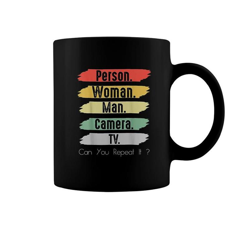 Person Woman Man Camera TV Vintage Funny Political Color Coffee Mug