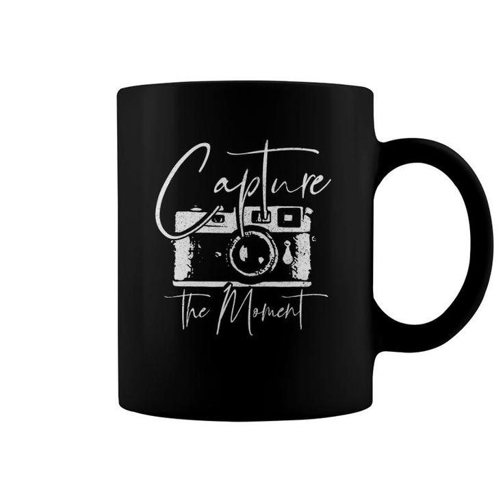 Photographer Gift Capture The Moment Vintage Camera Coffee Mug