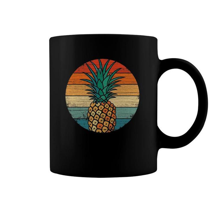 Pineapple Retro Vintage Distressed Women Men Summer Coffee Mug