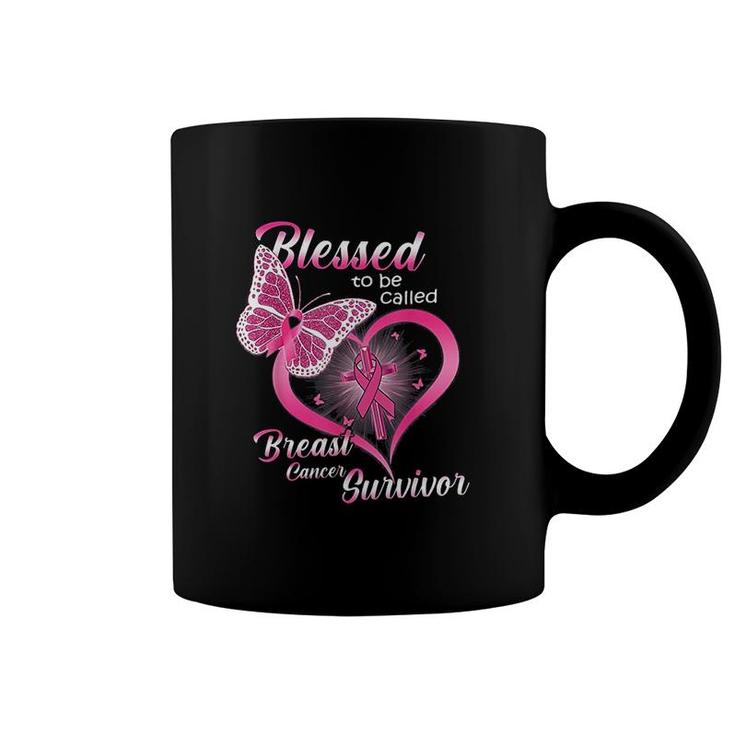Pink Butterfly Blessed To Be Called Coffee Mug