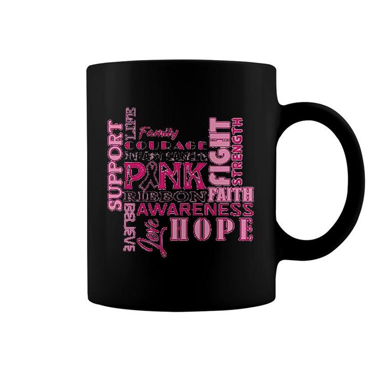 Pink Ribbon Support Awareness Coffee Mug