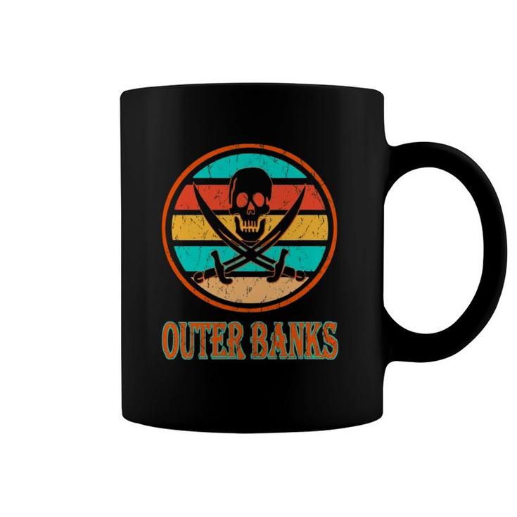 Pirate Outer Banks Vacation  Vintage Distressed Image Coffee Mug