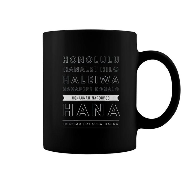 Places In Hawaii Oahu Maui Kauai Kona Coffee Mug