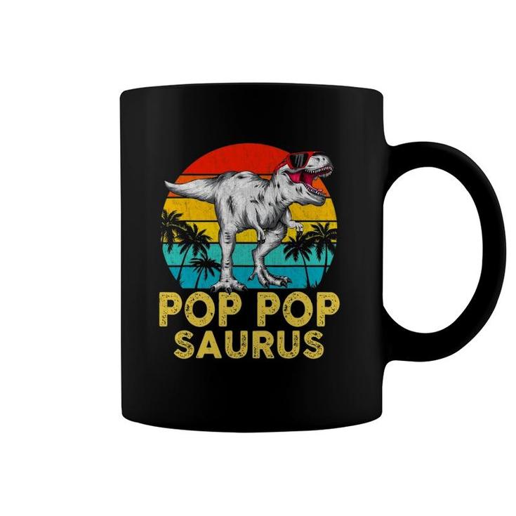 Pop Popsaurus Matching Family Dinosaur T Rex Pop Pop Saurus Coffee Mug