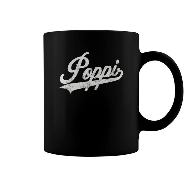 Poppi Retro Style Father's Day Gift For Funny Poppi Grandpa Coffee Mug