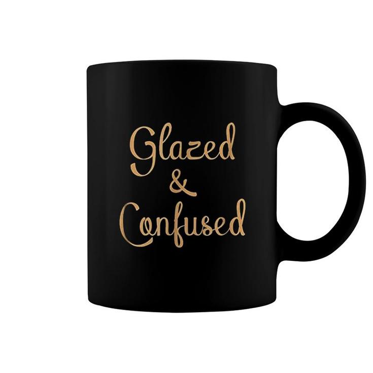 Pottery Glazed Confused Coffee Mug