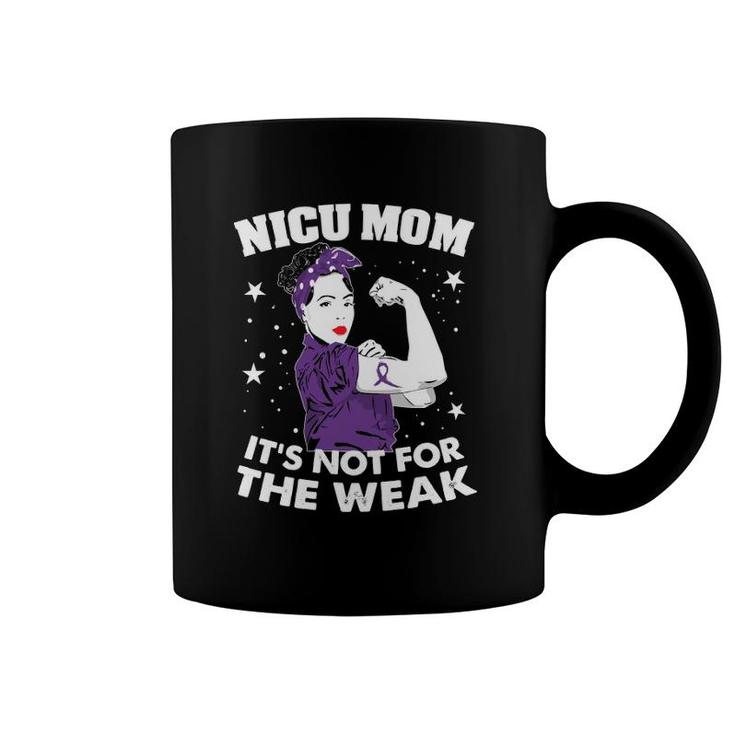 Preemie Day Tee Nicu Mom Awareness Month Purple Ribbon Gift Coffee Mug