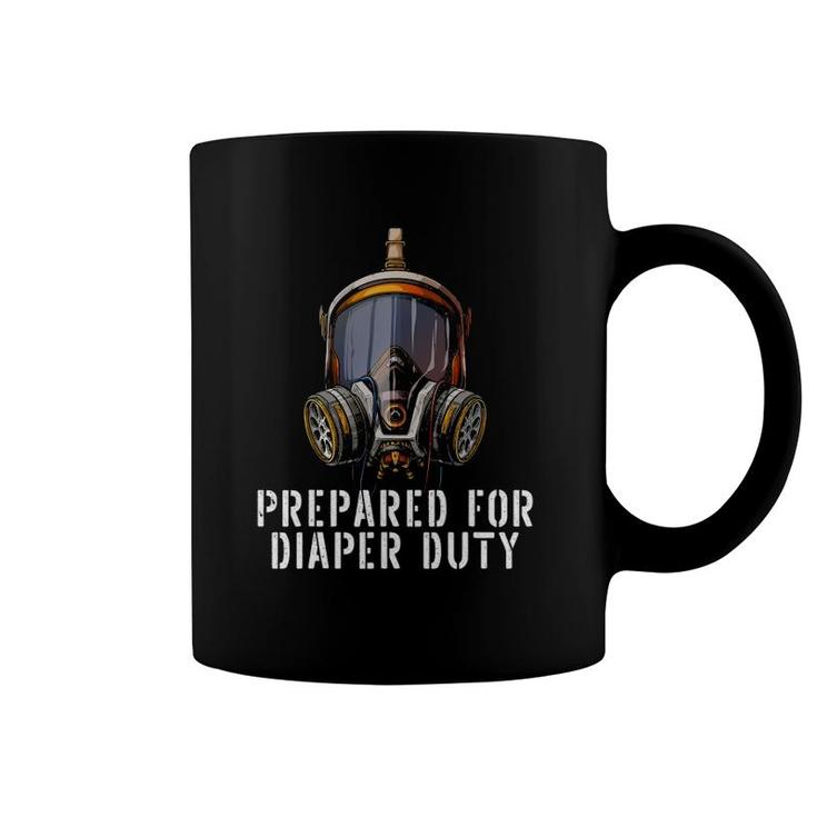 Prepared For Diaper Duty Funny New Dad Gifts Parent Coffee Mug