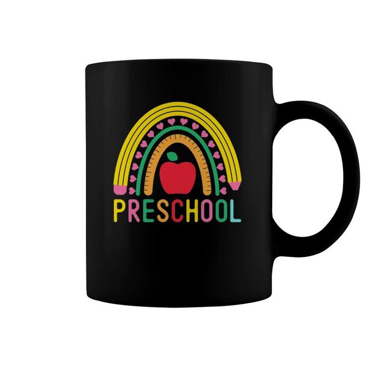 Preschool Rainbow Girls Boys Teachers Kids Team Pre K Squad Coffee Mug