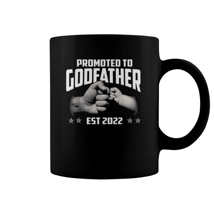 Promoted To Godfather 2022 For First Time Fathers New Dad Coffee Mug