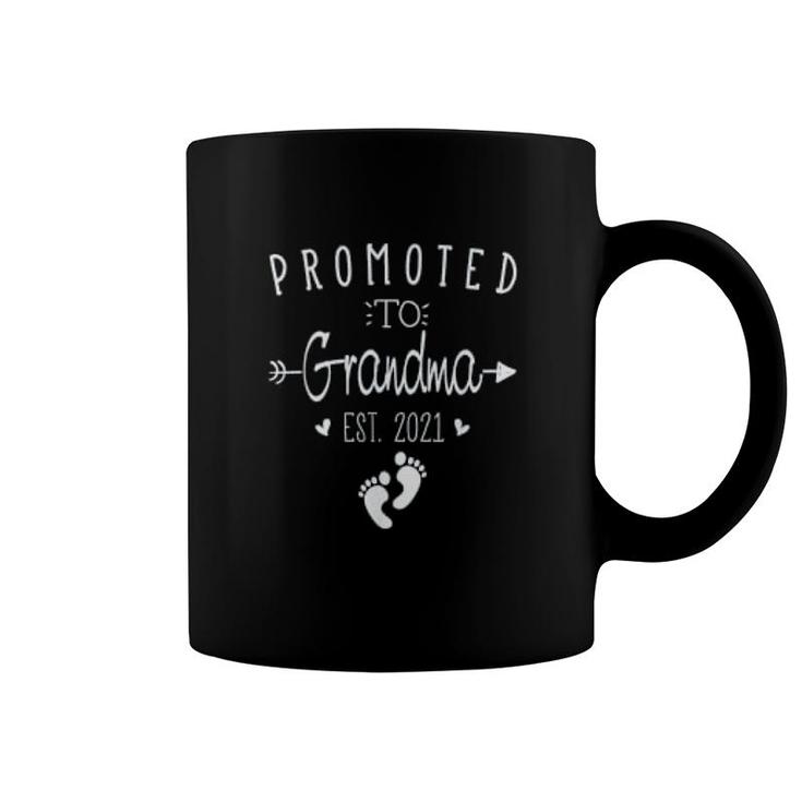 Promoted To Grandma Est 2021 Coffee Mug
