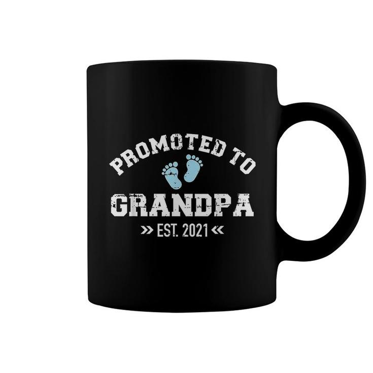 Promoted To Grandpa Est 2021 Coffee Mug