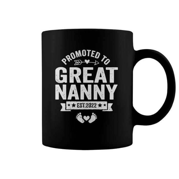 Promoted To Great Nanny Est 2022 Mother's Day Christmas Coffee Mug