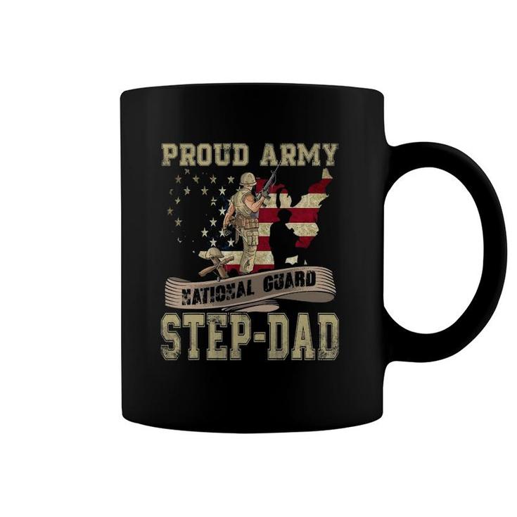 Proud Army National Guard Step-Dad  Veterans Day Coffee Mug