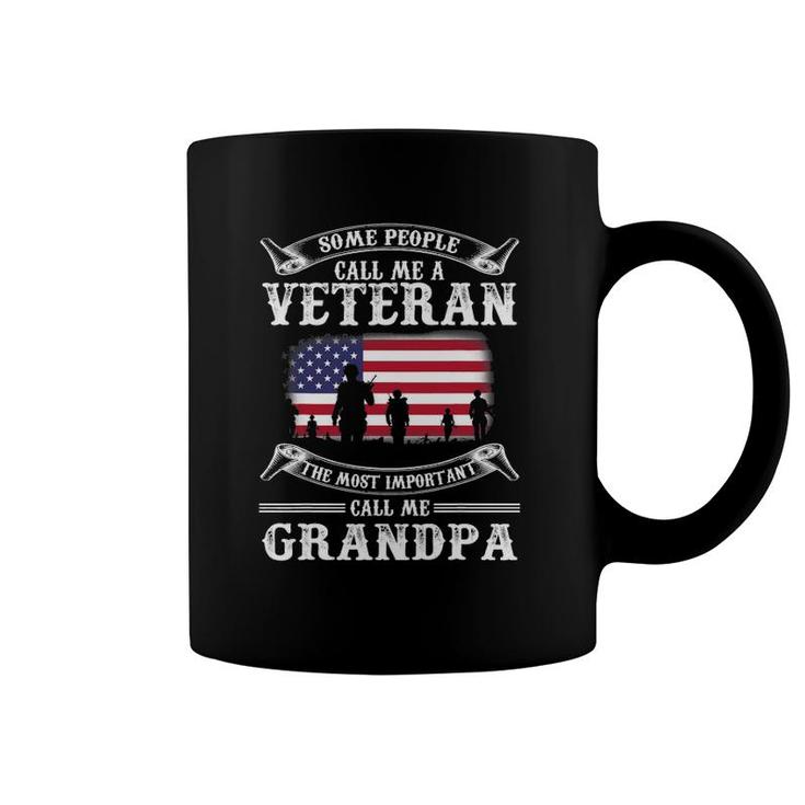 Proud Army Veteran Grandpa Father's Day 2021  Gifts Coffee Mug
