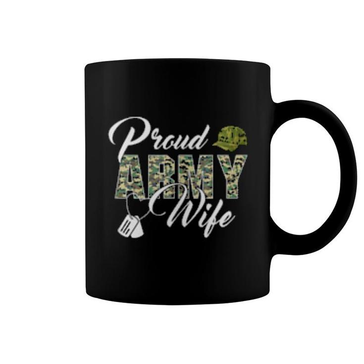 Proud Army Wife Of Us Military Soldier  Coffee Mug