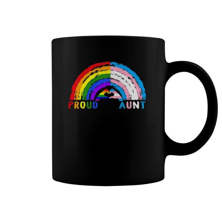Proud Aunt Lgbt And Transgender Lgbtq Gay Pride Month Premium Coffee Mug