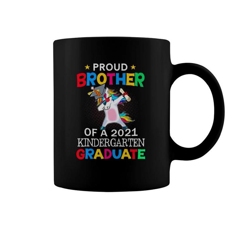 Proud Brother Of A 2021 Kindergarten Graduate Unicorn Dab Coffee Mug