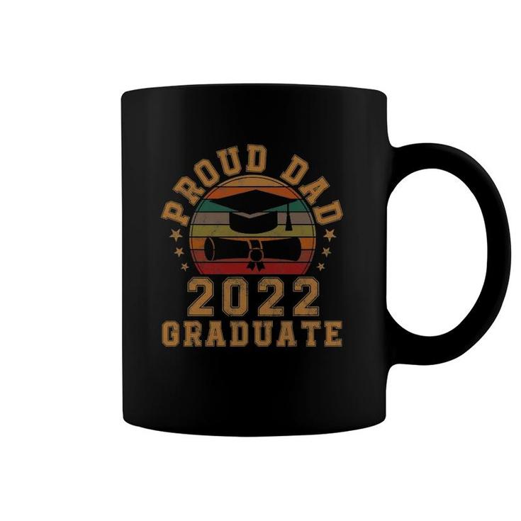 Proud Dad Of A 2022 Graduate Senior 22 Vintage Graduation Coffee Mug