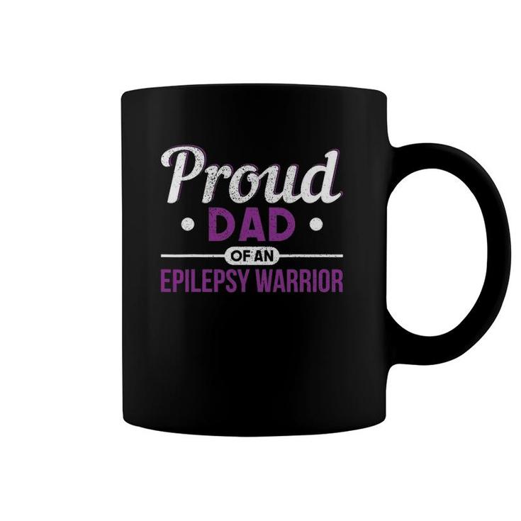 Proud Dad Of An Epilepsy Warrior Epilepsy Coffee Mug