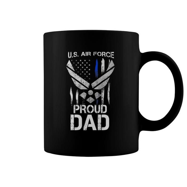Proud Dad US Air Force Stars Air Force Family Party Gift  Coffee Mug