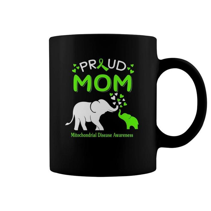 Proud Elephant Mom Mitochondrial Disease Awareness Coffee Mug