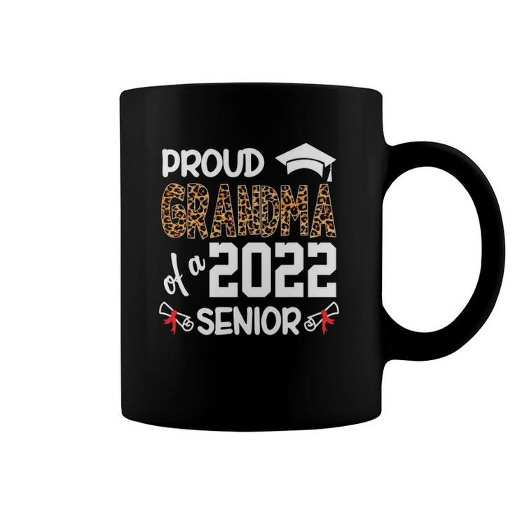 Proud Grandma Of A Class Of 2022 Senior Leopard Gift Coffee Mug