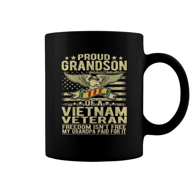 Proud Grandson Of Vietnam Veteran - Freedom Isn't Free Gift  Coffee Mug