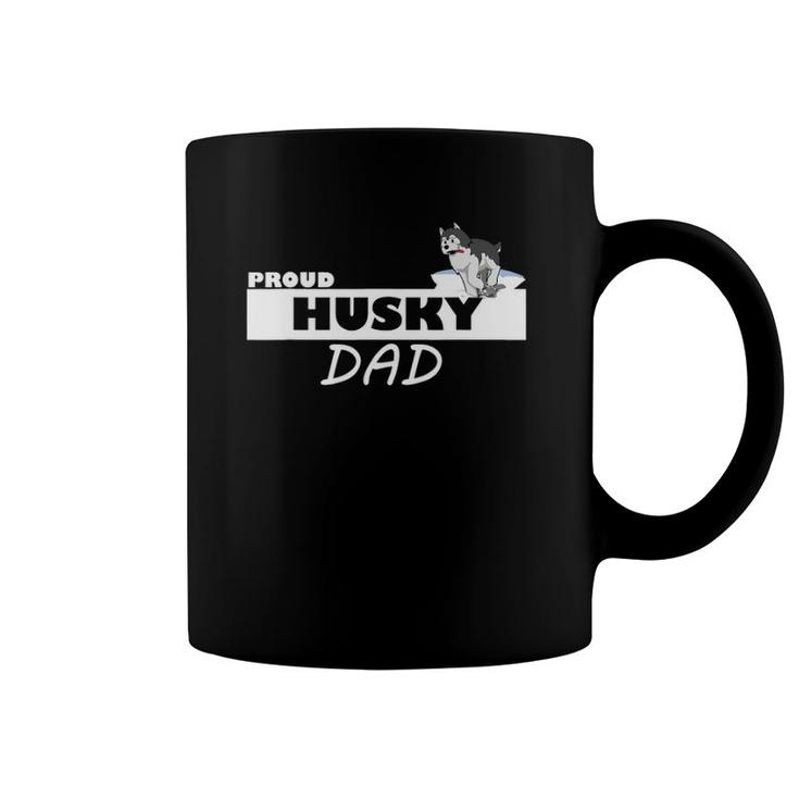 Proud Husky Dad I Love My Dog Coffee Mug