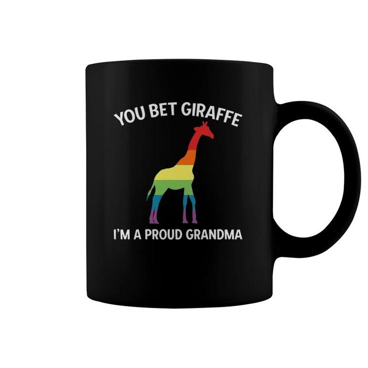 Proud Lgbt Grandma  Gay Pride Grandmother Giraffe Pun Coffee Mug