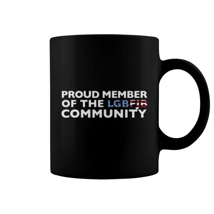 Proud Member Of The Lgbt Fjb Community American Flag  Coffee Mug