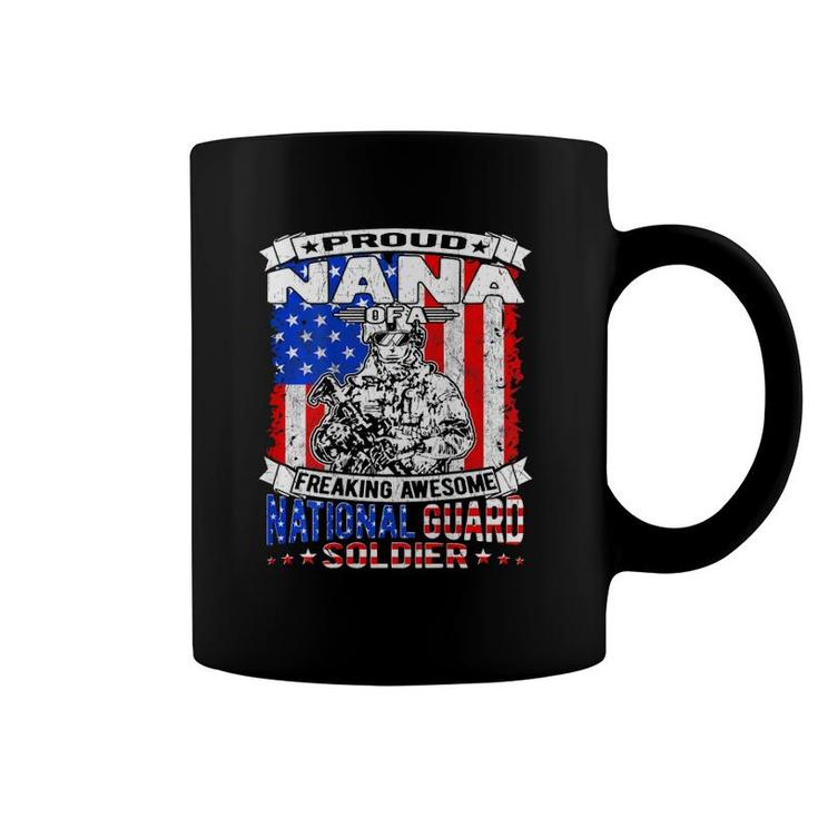 Proud Nana Of A National Guard Soldier Army Grandmother Coffee Mug