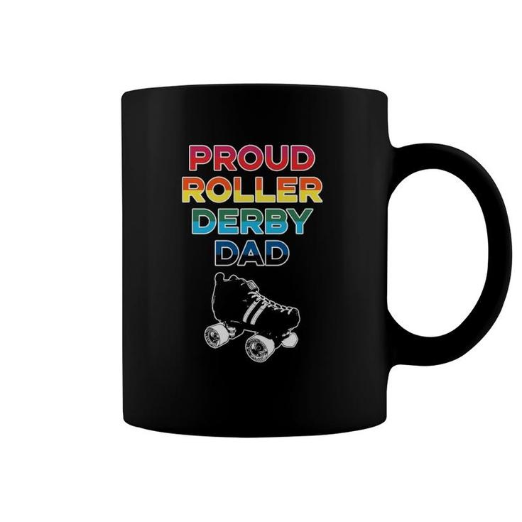 Proud Roller Derby Dad Pride Coffee Mug